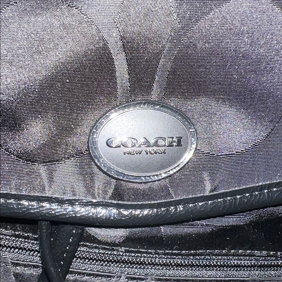 Coach Backpack Signature Black Nylon - Picture 2 of 10